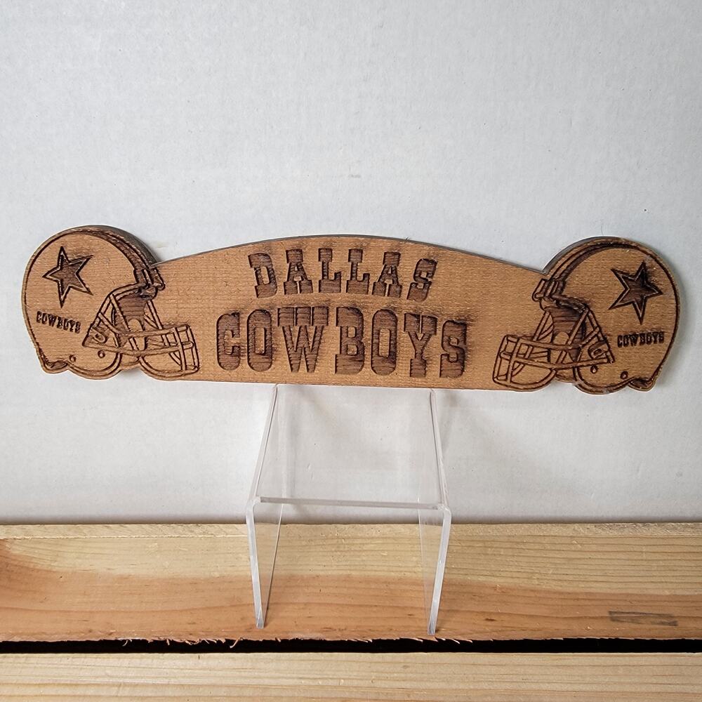 Wooden Dallas Cowboys Sign
